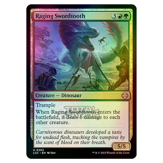 Magic The Gathering - The Lost Caverns of Ixalan - Commander - Raging Swordtooth - 0283 (Foil)