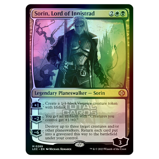 Magic The Gathering - The Lost Caverns of Ixalan - Commander - Sorin, Lord of Innistrad - 0289 (Foil)