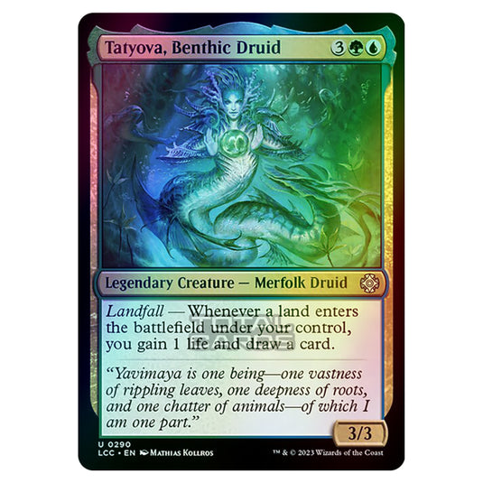 Magic The Gathering - The Lost Caverns of Ixalan - Commander - Tatyova, Benthic Druid - 0290 (Foil)