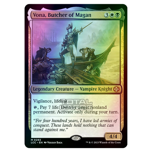 Magic The Gathering - The Lost Caverns of Ixalan - Commander - Vona, Butcher of Magan - 0293 (Foil)