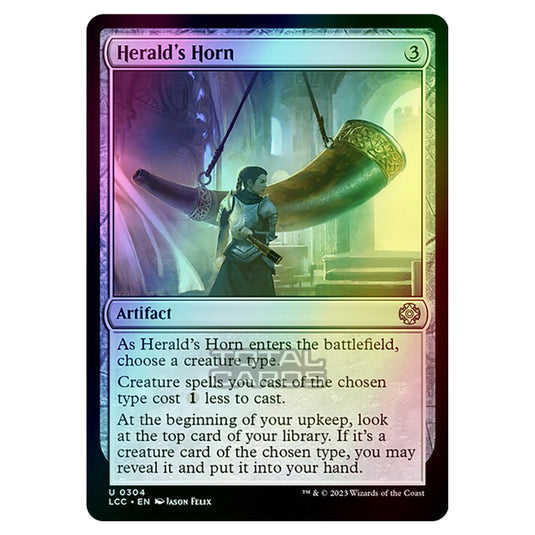 Magic The Gathering - The Lost Caverns of Ixalan - Commander - Herald's Horn - 0304 (Foil)