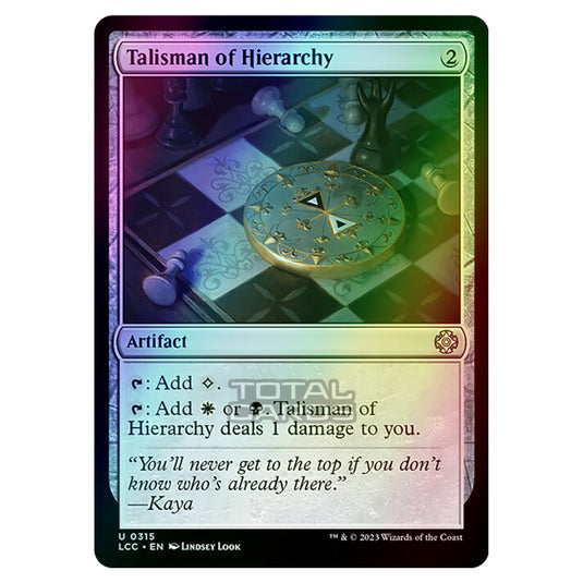 Magic The Gathering - The Lost Caverns of Ixalan - Commander - Talisman of Hierarchy - 0315 (Foil)