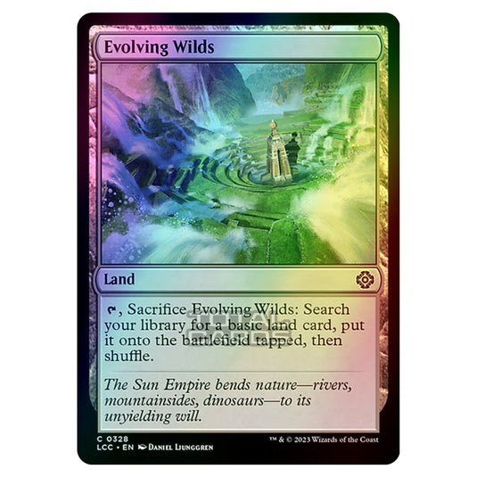 Magic The Gathering - The Lost Caverns of Ixalan - Commander - Evolving Wilds - 0328 (Foil)