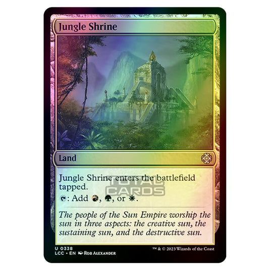 Magic The Gathering - The Lost Caverns of Ixalan - Commander - Jungle Shrine - 0338 (Foil)