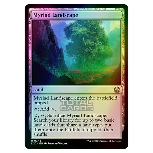 Magic The Gathering - The Lost Caverns of Ixalan - Commander - Myriad Landscape - 0343 (Foil)