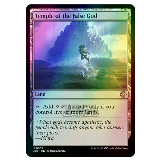 Magic The Gathering - The Lost Caverns of Ixalan - Commander - Temple of the False God - 0359 (Foil)