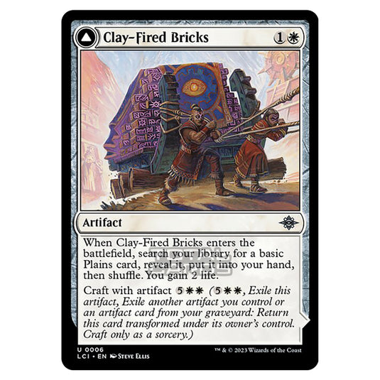 Magic The Gathering - The Lost Caverns of Ixalan - Clay-Fired Bricks // Cosmium Kiln - 0006