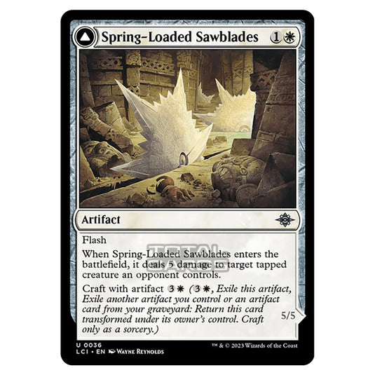 Magic The Gathering - The Lost Caverns of Ixalan - Spring-Loaded Sawblades // Bladewheel Chariot - 0036