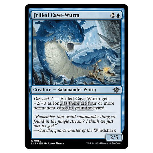 Magic The Gathering - The Lost Caverns of Ixalan - Frilled Cave-Wurm - 0057