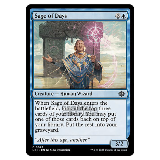 Magic The Gathering - The Lost Caverns of Ixalan - Sage of Days - 0073