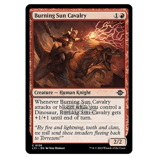 Magic The Gathering - The Lost Caverns of Ixalan - Burning Sun Cavalry - 0138