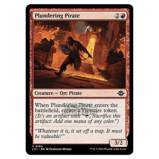 Magic The Gathering - The Lost Caverns of Ixalan - Plundering Pirate - 0160