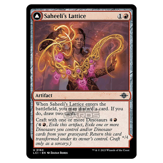 Magic The Gathering - The Lost Caverns of Ixalan - Saheeli's Lattice // Mastercraft Raptor - 0164