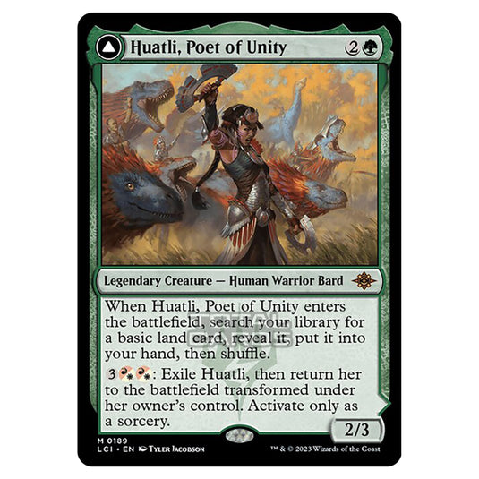 Magic The Gathering - The Lost Caverns of Ixalan - Huatli, Poet of Unity // Roar of the Fifth People - 0189