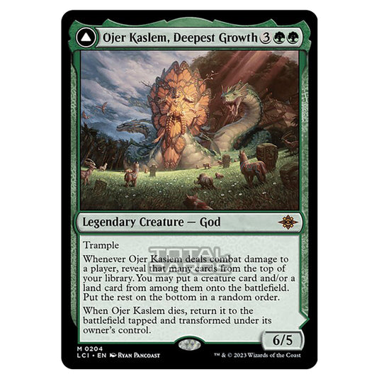 Magic The Gathering - The Lost Caverns of Ixalan - Ojer Kaslem, Deepest Growth // Temple of Cultivation - 0204