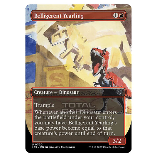 Magic The Gathering - The Lost Caverns of Ixalan - Belligerent Yearling (Borderless) - 0320