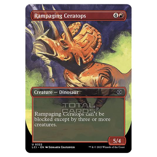 Magic The Gathering - The Lost Caverns of Ixalan - Rampaging Ceratops (Borderless) - 0322