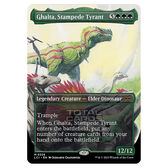 Magic The Gathering - The Lost Caverns of Ixalan - Ghalta, Stampede Tyrant (Borderless) - 0326