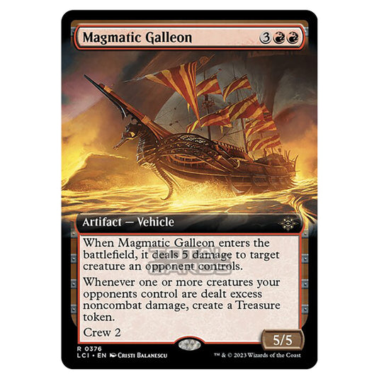 Magic The Gathering - The Lost Caverns of Ixalan - Magmatic Galleon (Extended Art) - 0376