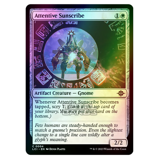 Magic The Gathering - The Lost Caverns of Ixalan - Attentive Sunscribe - 0004 (Foil)