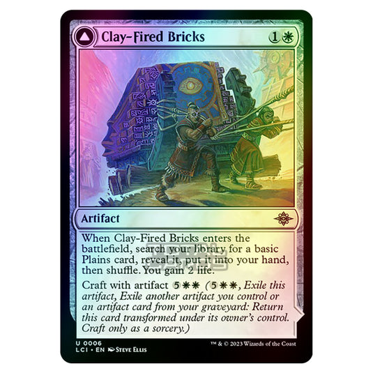 Magic The Gathering - The Lost Caverns of Ixalan - Clay-Fired Bricks // Cosmium Kiln - 0006 (Foil)