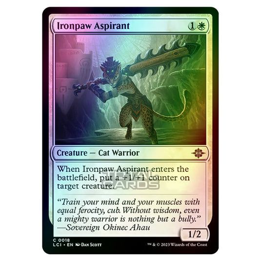 Magic The Gathering - The Lost Caverns of Ixalan - Ironpaw Aspirant - 0018 (Foil)