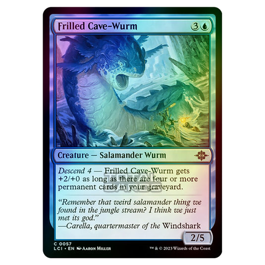 Magic The Gathering - The Lost Caverns of Ixalan - Frilled Cave-Wurm - 0057 (Foil)