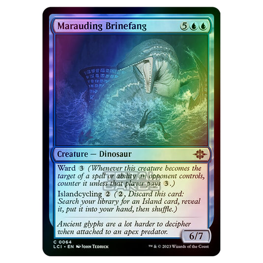 Magic The Gathering - The Lost Caverns of Ixalan - Marauding Brinefang - 0064 (Foil)