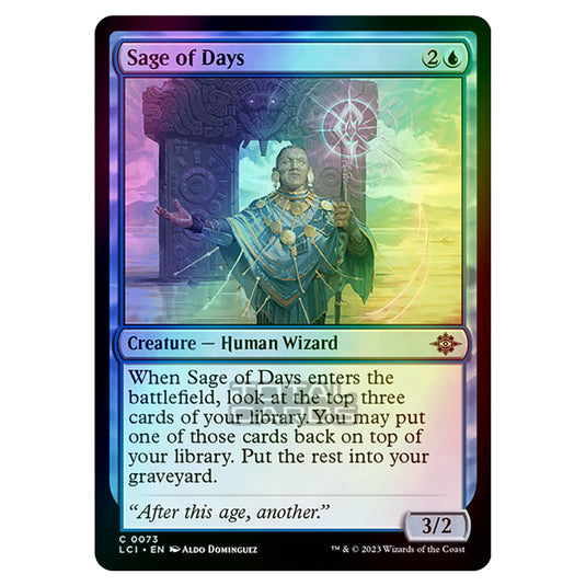 Magic The Gathering - The Lost Caverns of Ixalan - Sage of Days - 0073 (Foil)