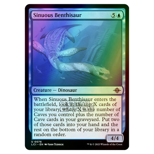 Magic The Gathering - The Lost Caverns of Ixalan - Sinuous Benthisaur - 0076 (Foil)