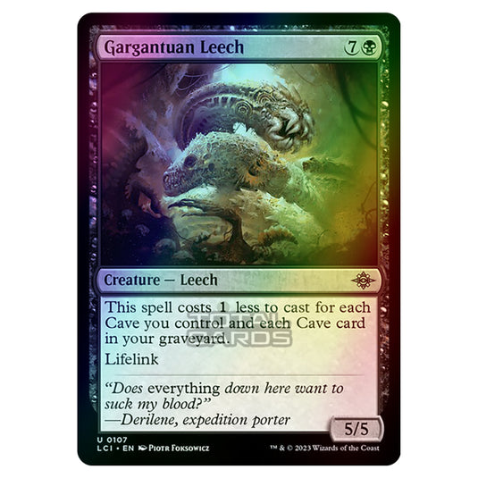 Magic The Gathering - The Lost Caverns of Ixalan - Gargantuan Leech - 0107 (Foil)