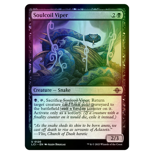 Magic The Gathering - The Lost Caverns of Ixalan - Soulcoil Viper - 0120 (Foil)