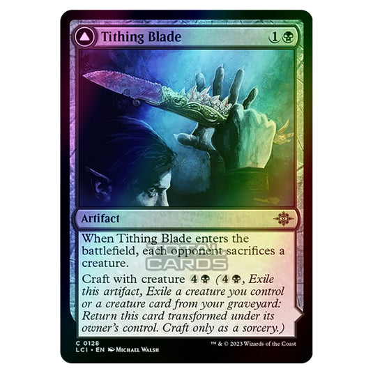 Magic The Gathering - The Lost Caverns of Ixalan - Tithing Blade // Consuming Sepulcher - 0128 (Foil)