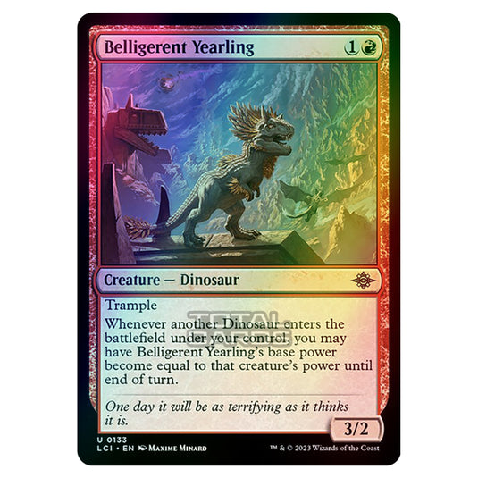 Magic The Gathering - The Lost Caverns of Ixalan - Belligerent Yearling - 0133 (Foil)