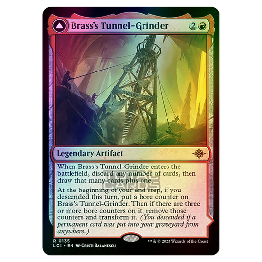 Magic The Gathering - The Lost Caverns of Ixalan - Brass's Tunnel-Grinder // Tecutlan, the Searing Rift - 0135 (Foil)