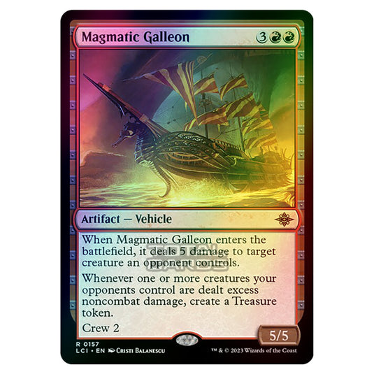 Magic The Gathering - The Lost Caverns of Ixalan - Magmatic Galleon - 0157 (Foil)