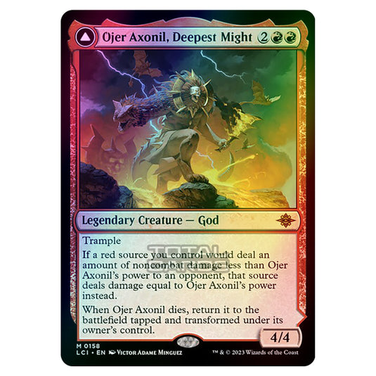 Magic The Gathering - The Lost Caverns of Ixalan - Ojer Axonil, Deepest Might // Temple of Power - 0158 (Foil)