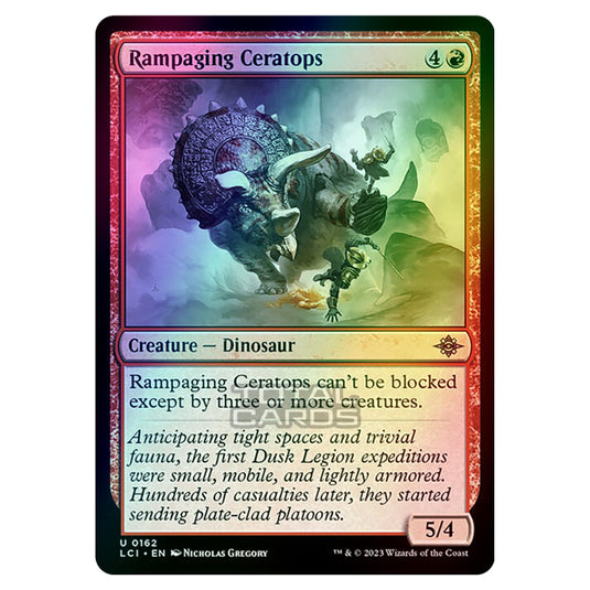 Magic The Gathering - The Lost Caverns of Ixalan - Rampaging Ceratops - 0162 (Foil)