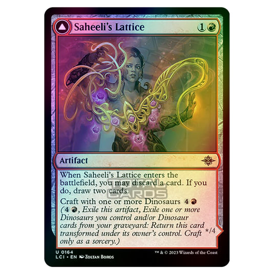 Magic The Gathering - The Lost Caverns of Ixalan - Saheeli's Lattice // Mastercraft Raptor - 0164 (Foil)