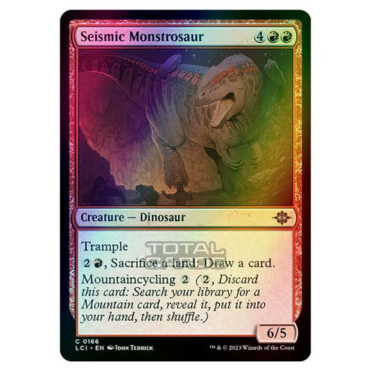 Magic The Gathering - The Lost Caverns of Ixalan - Seismic Monstrosaur - 0166 (Foil)