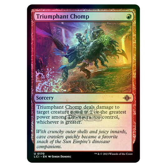 Magic The Gathering - The Lost Caverns of Ixalan - Triumphant Chomp - 0170 (Foil)