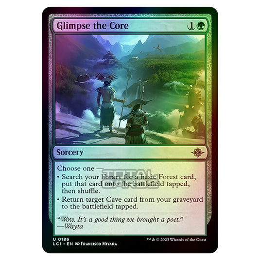 Magic The Gathering - The Lost Caverns of Ixalan - Glimpse the Core - 0186 (Foil)