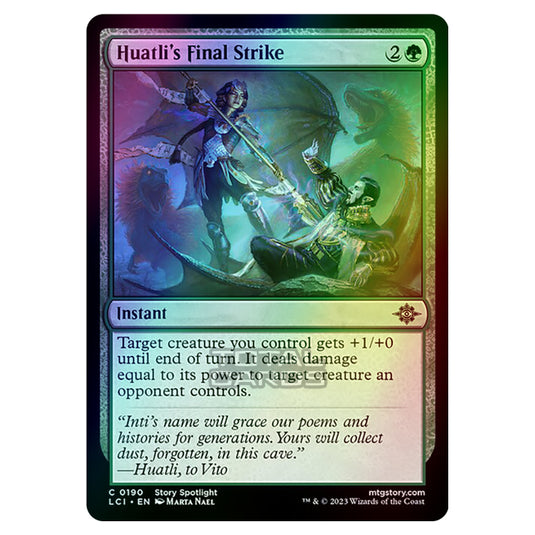 Magic The Gathering - The Lost Caverns of Ixalan - Huatli's Final Strike - 0190 (Foil)