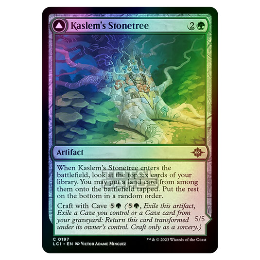 Magic The Gathering - The Lost Caverns of Ixalan - Kaslem's Stonetree // Kaslem's Strider - 0197 (Foil)