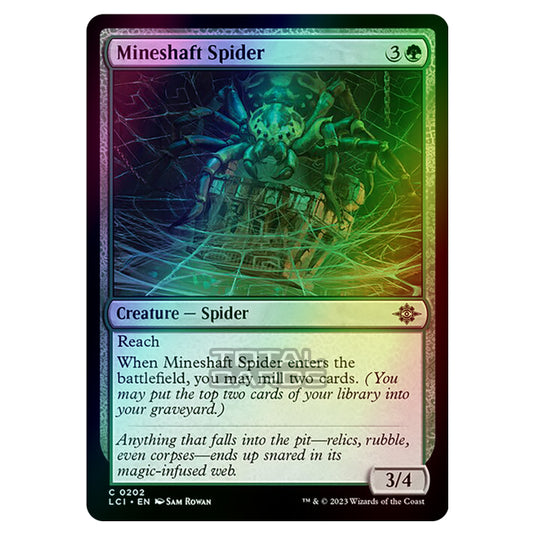Magic The Gathering - The Lost Caverns of Ixalan - Mineshaft Spider - 0202 (Foil)