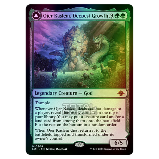 Magic The Gathering - The Lost Caverns of Ixalan - Ojer Kaslem, Deepest Growth // Temple of Cultivation - 0204 (Foil)