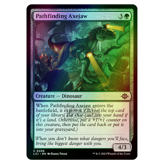 Magic The Gathering - The Lost Caverns of Ixalan - Pathfinding Axejaw - 0206 (Foil)