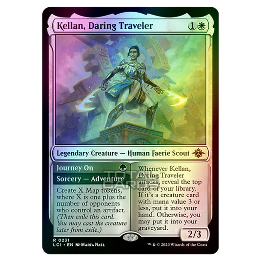 Magic The Gathering - The Lost Caverns of Ixalan - Kellan, Daring Traveler // Journey On - 0231 (Foil)