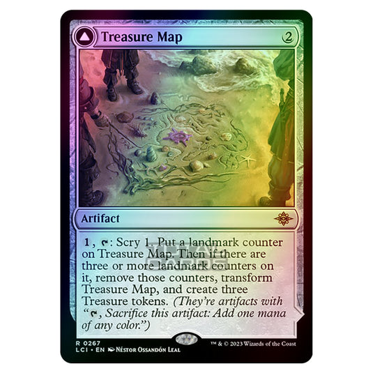 Magic The Gathering - The Lost Caverns of Ixalan - Treasure Map // Treasure Cove - 0267 (Foil)