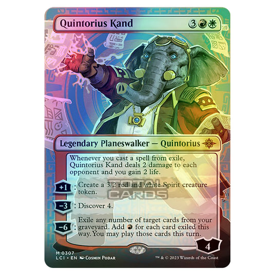 Magic The Gathering - The Lost Caverns of Ixalan - Quintorius Kand (Showcase) - 0307 (Foil)